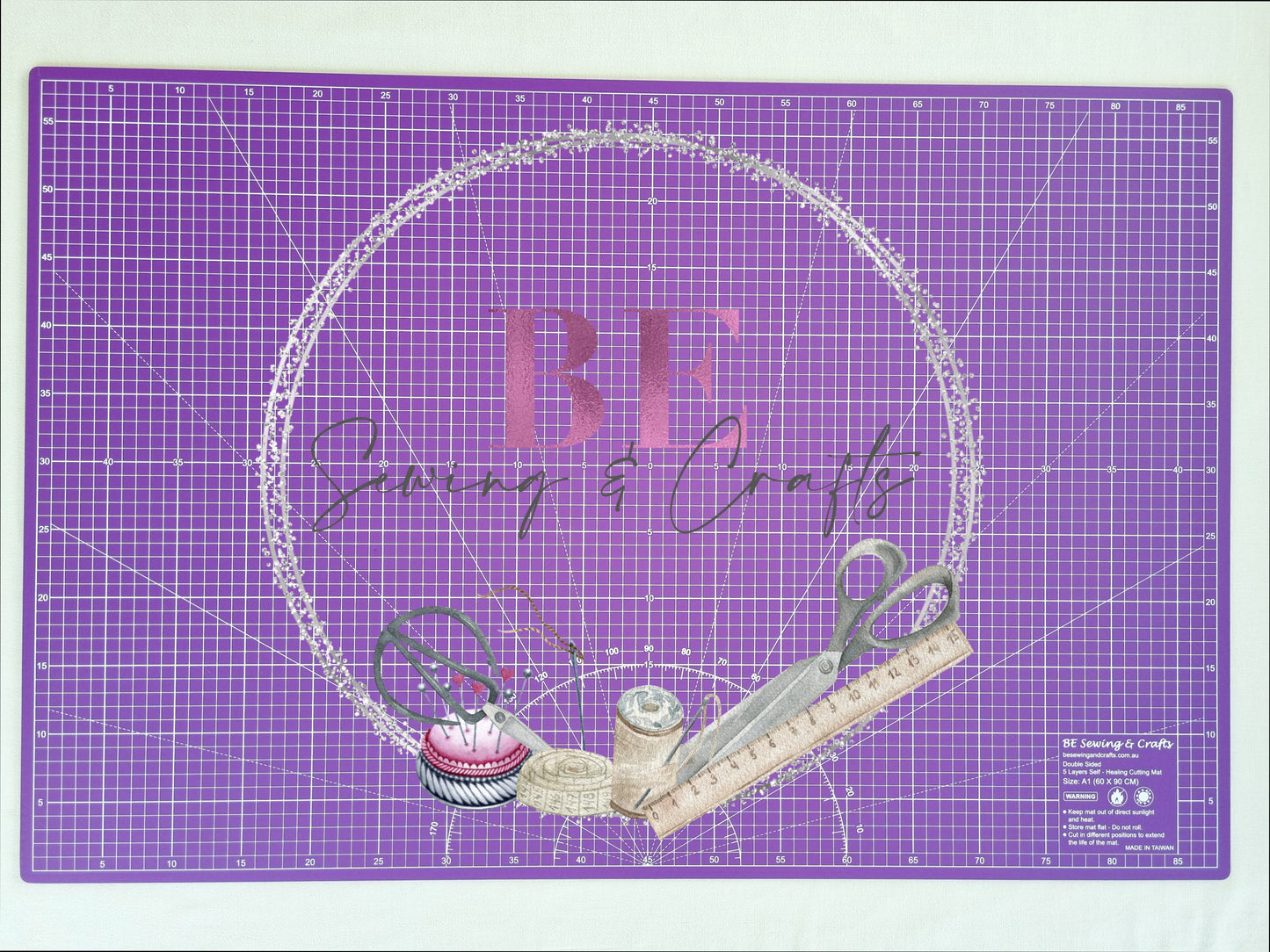 Cutting Mat Self Healing A1 Purple Metric 90cmx60cm