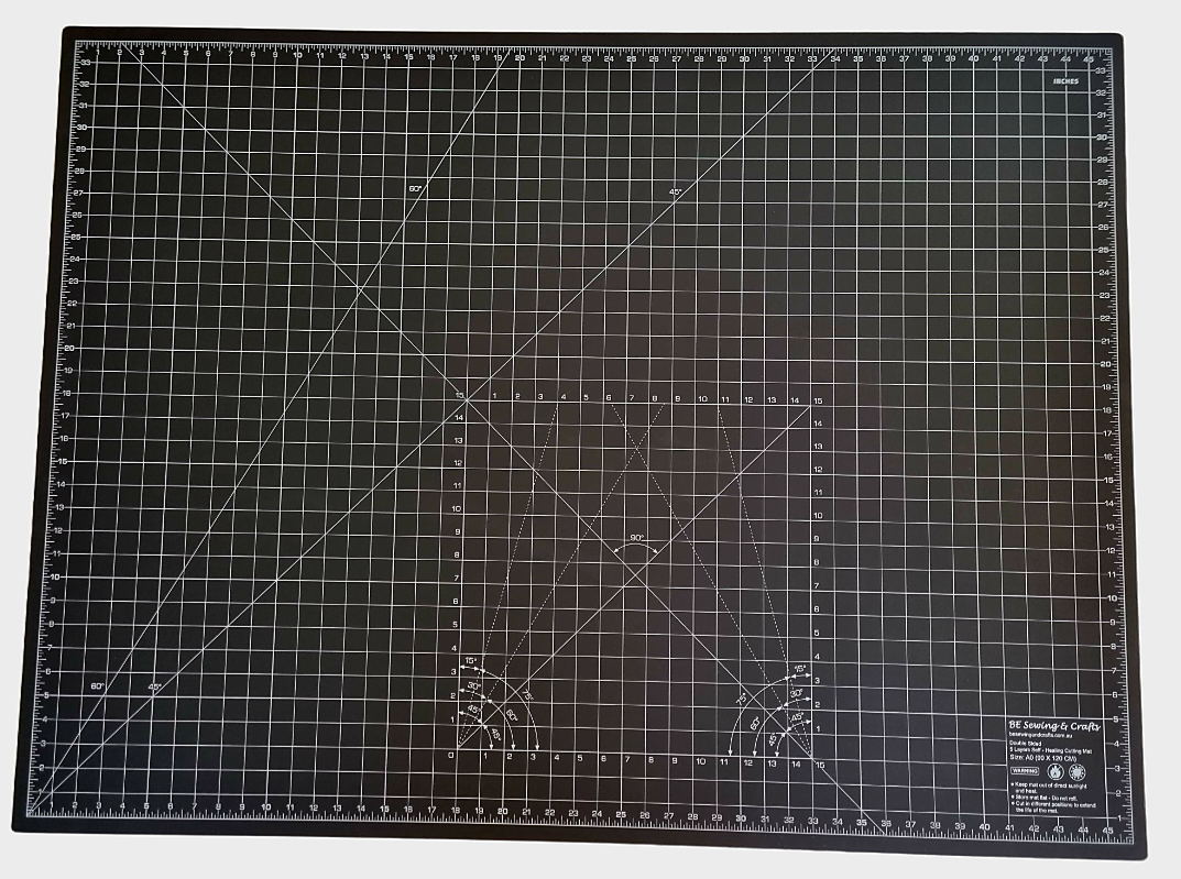 A0 Black Self Healing Cutting Mat 120cmx90cm