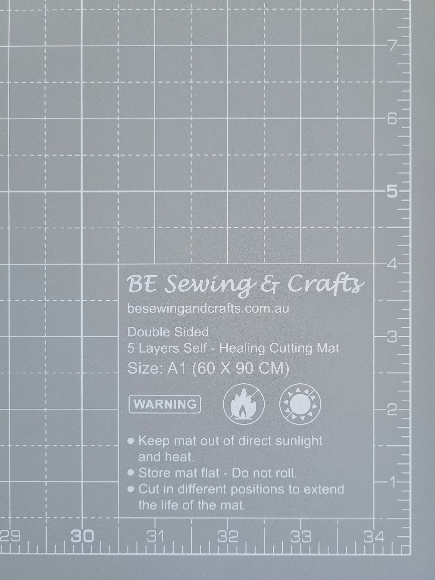 A1 Cool Grey Self Healing Cutting Mat