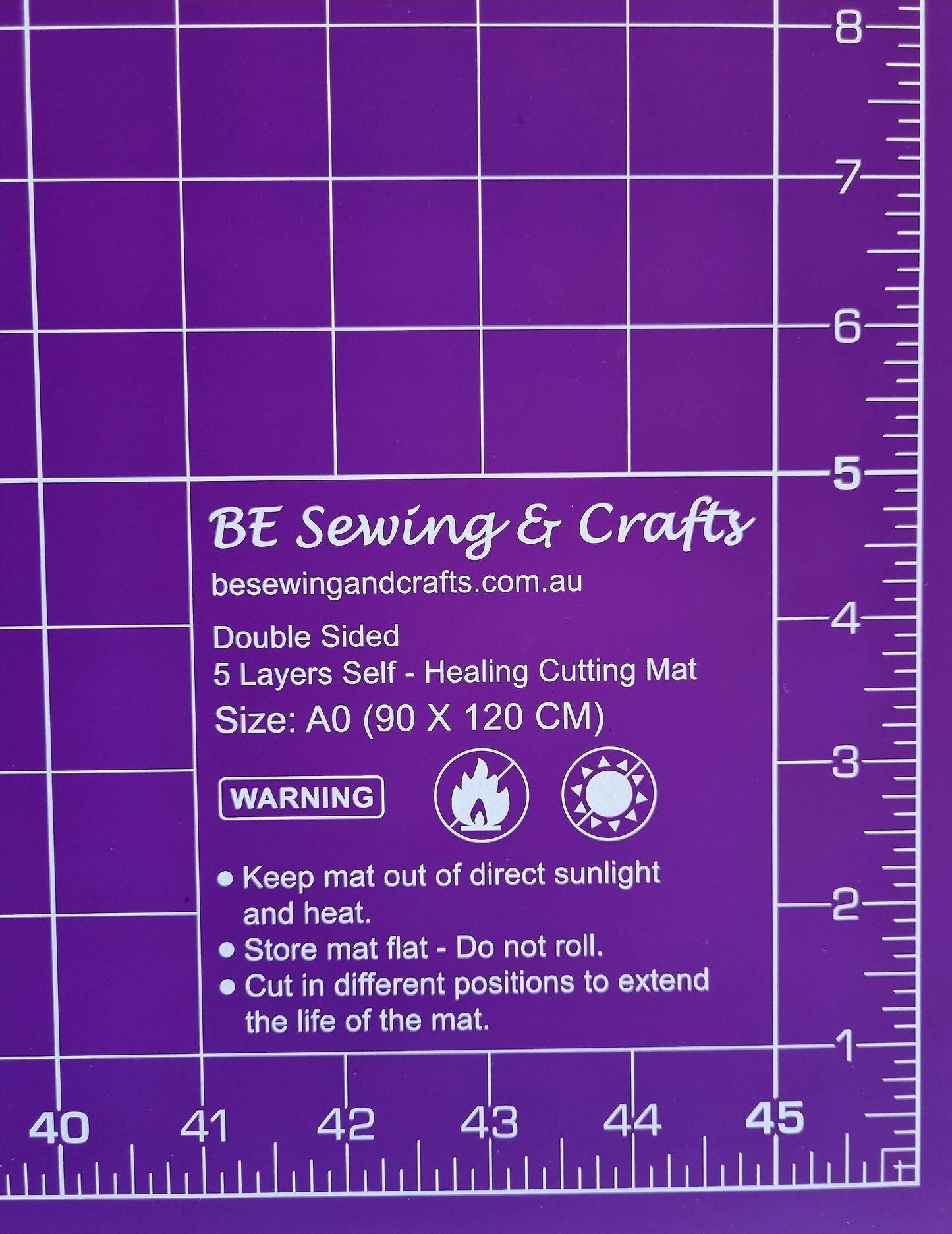 A0 Purple / Teal Self Healing Cutting Mat