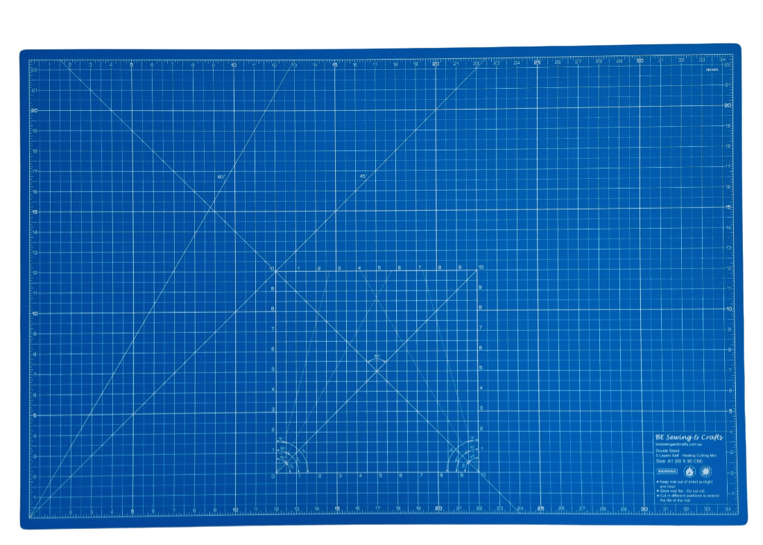 A1 Royal Blue Self Healing Cutting Mat 90cmx60cm