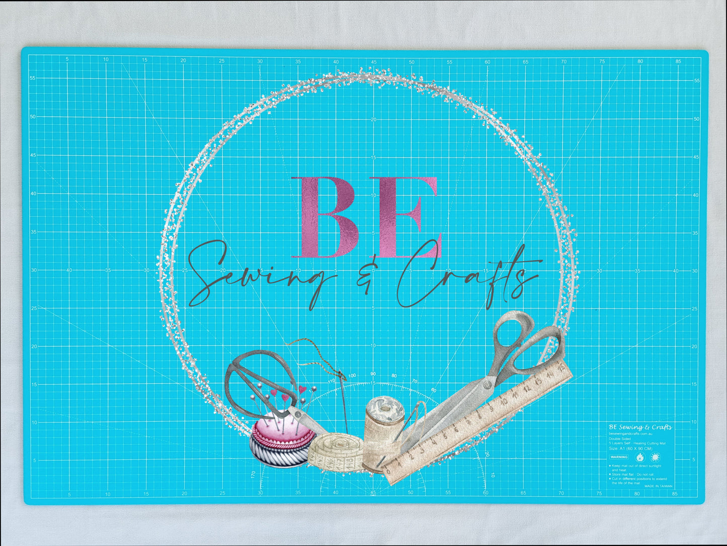 Cutting Mat Self Healing A1 Teal Metric 90cmx60cm
