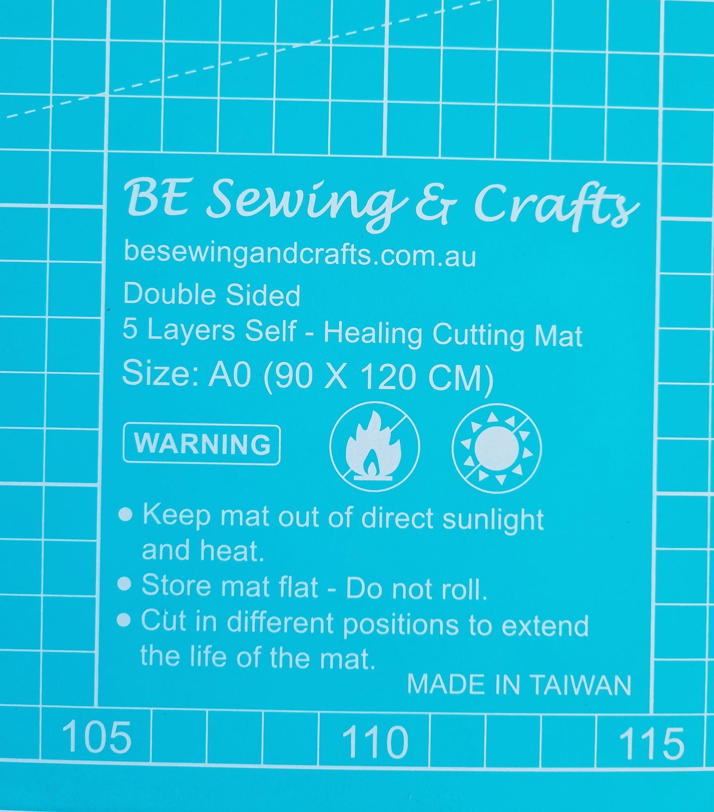 A0 Lilac / Teal Self Healing Cutting Mat