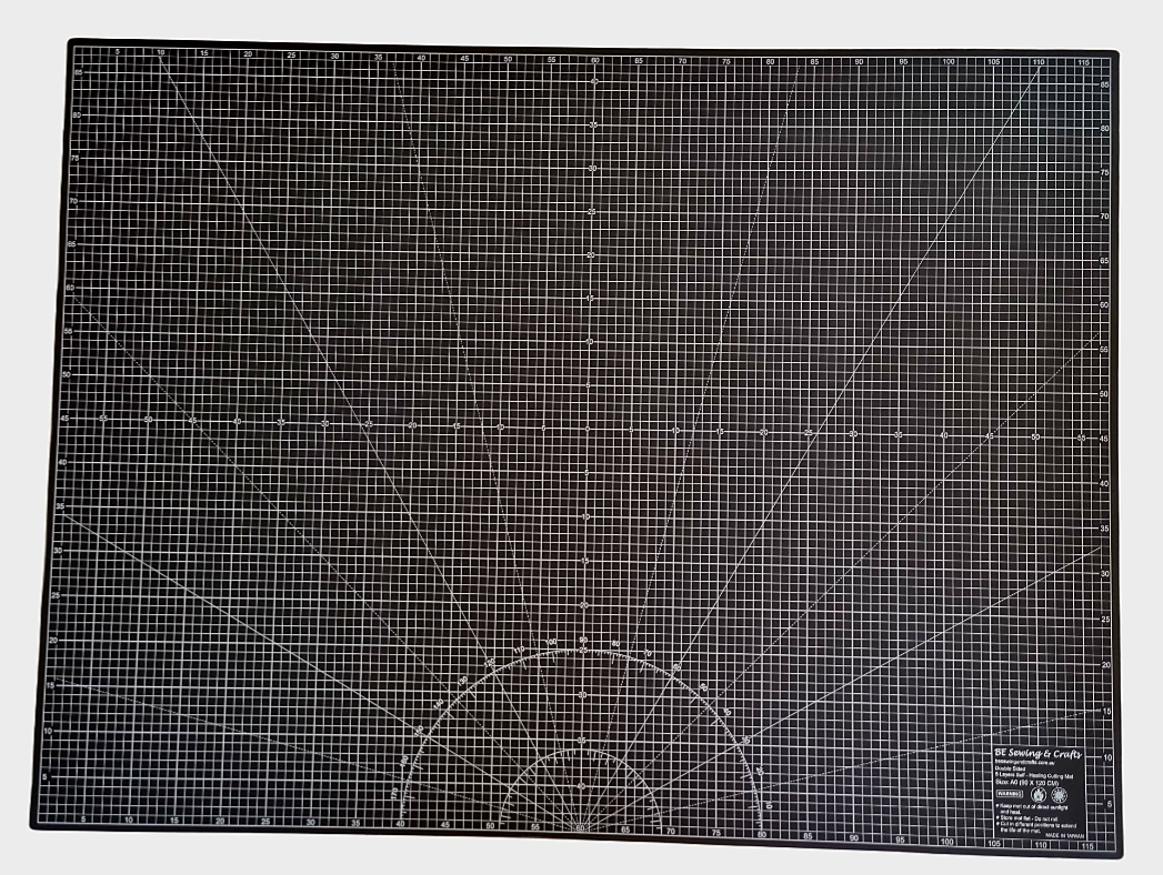 A0 Black Self Healing Cutting Mat 120cmx90cm 