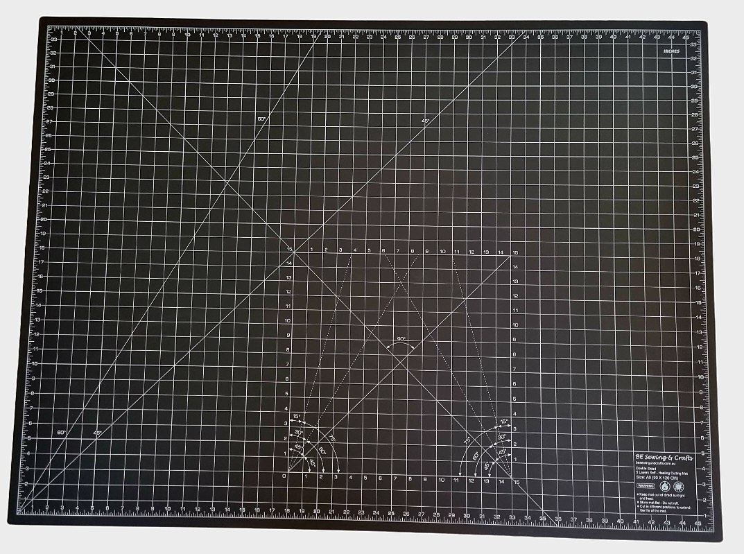 A0 Black Self Healing Cutting Mat 120cmx90cm 