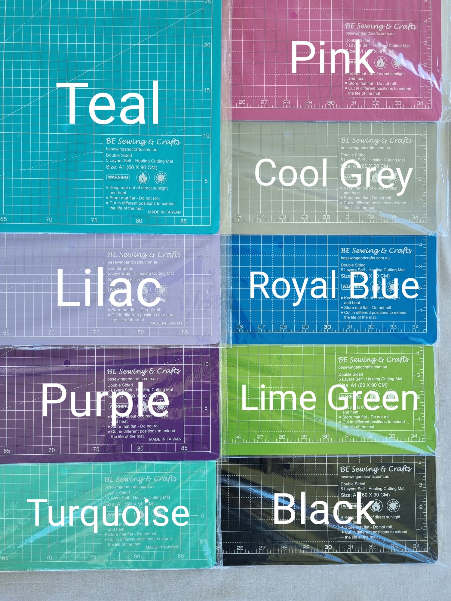 A0 Cutting Mat Colour Chart