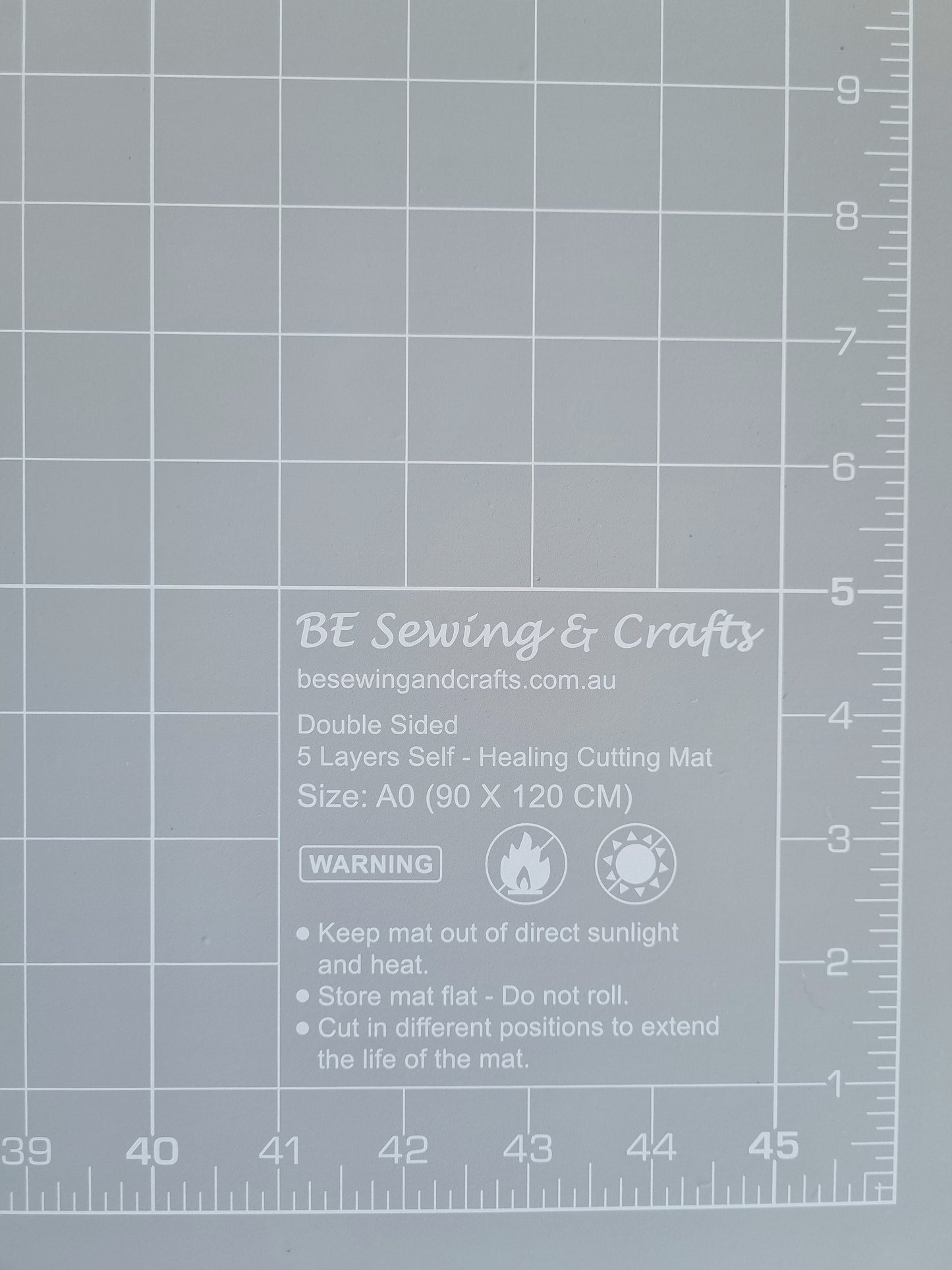 A0 Cool Grey Self Healing Cutting Mat