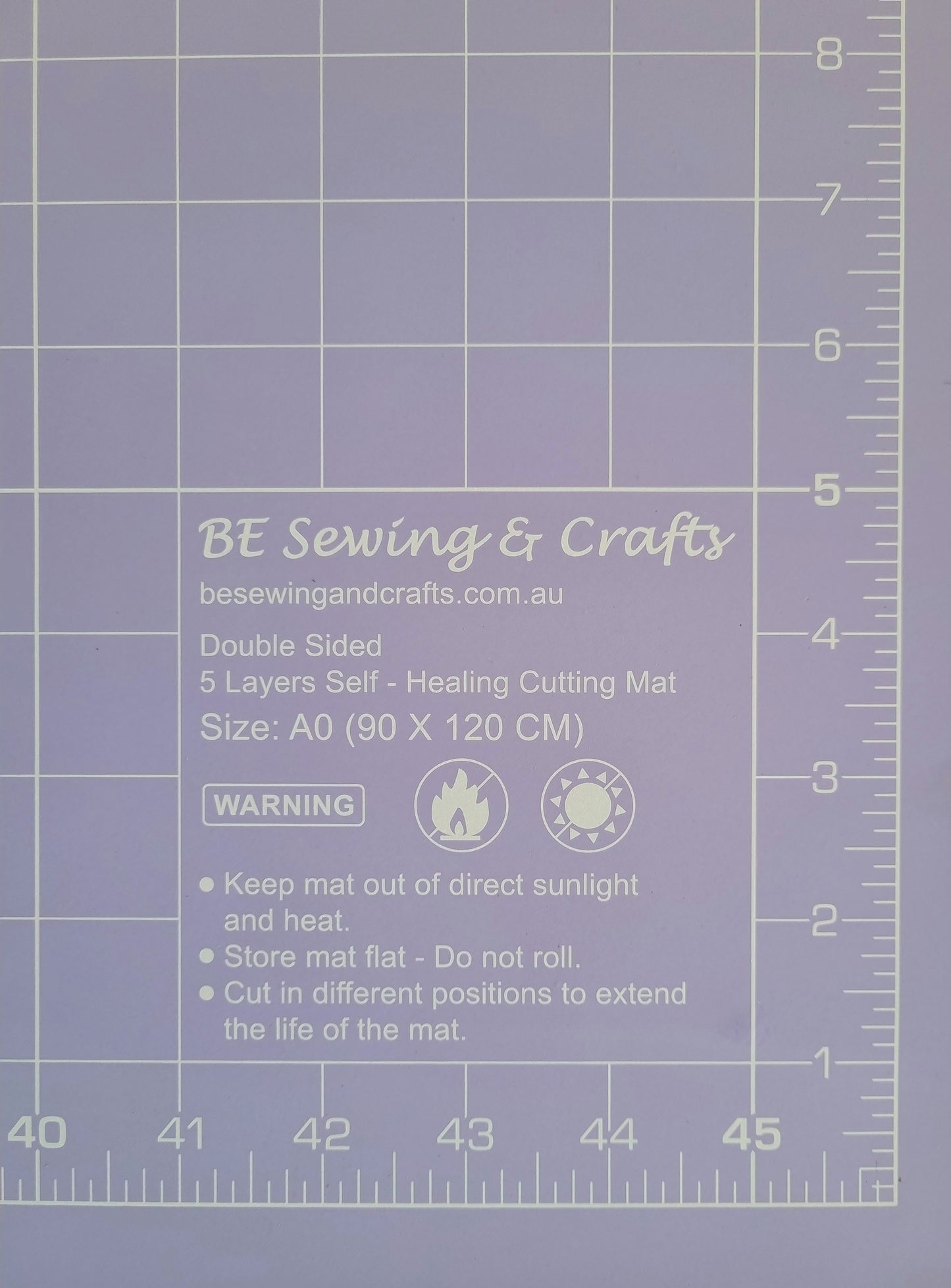 A0 Lilac / Teal Self Healing Cutting Mat