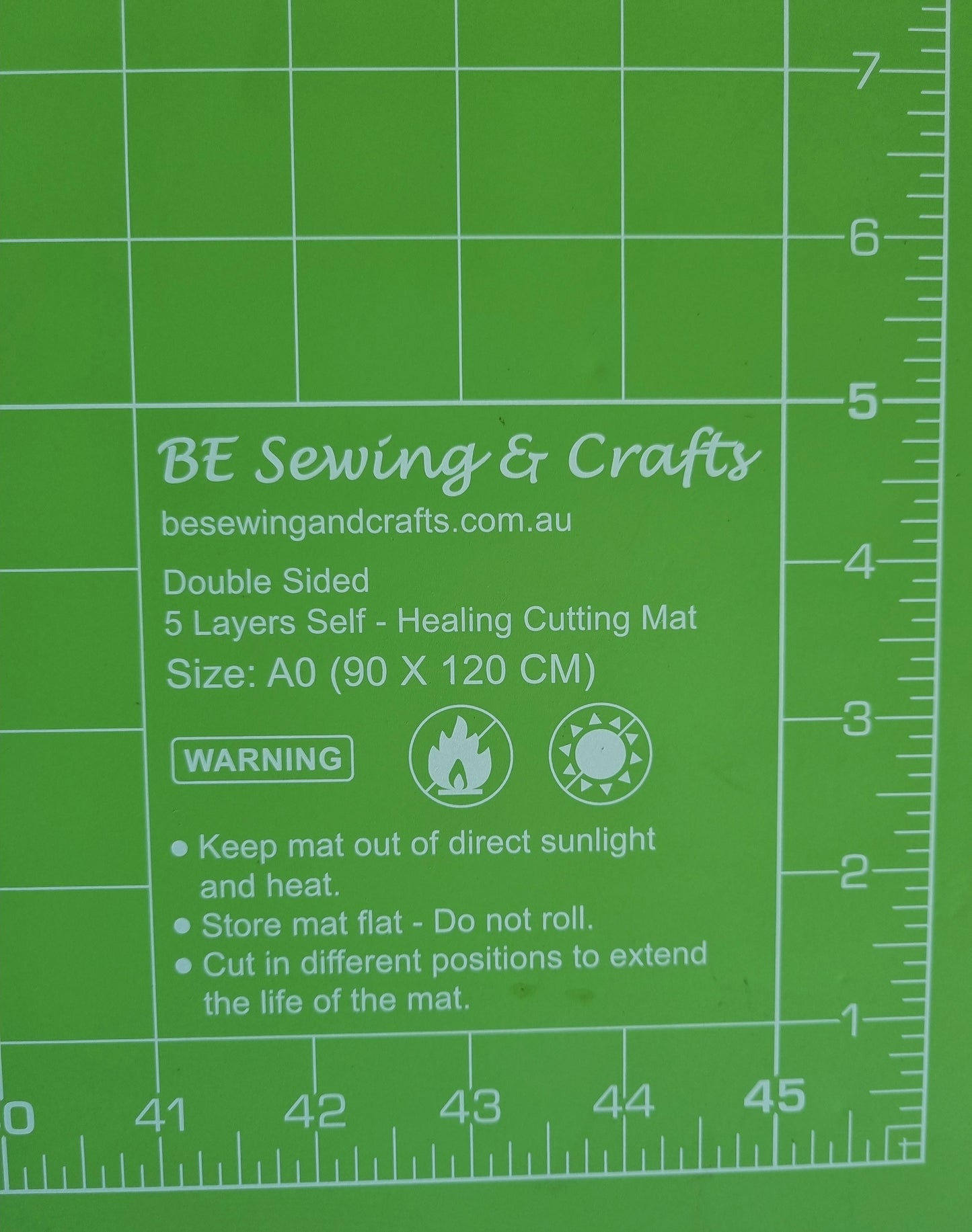 A0 Lime Green Self Healing Cutting Mat