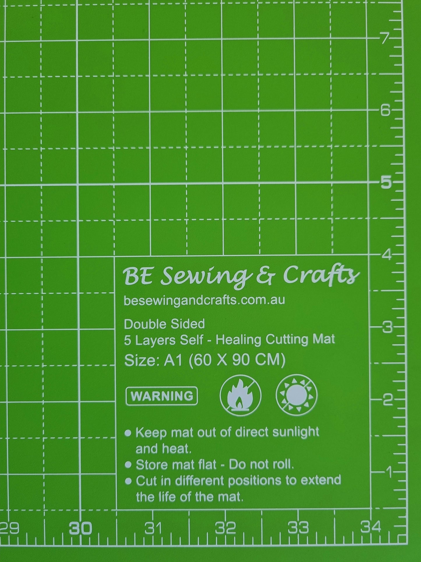 A1 Lime Green Self Healing Cutting Mat