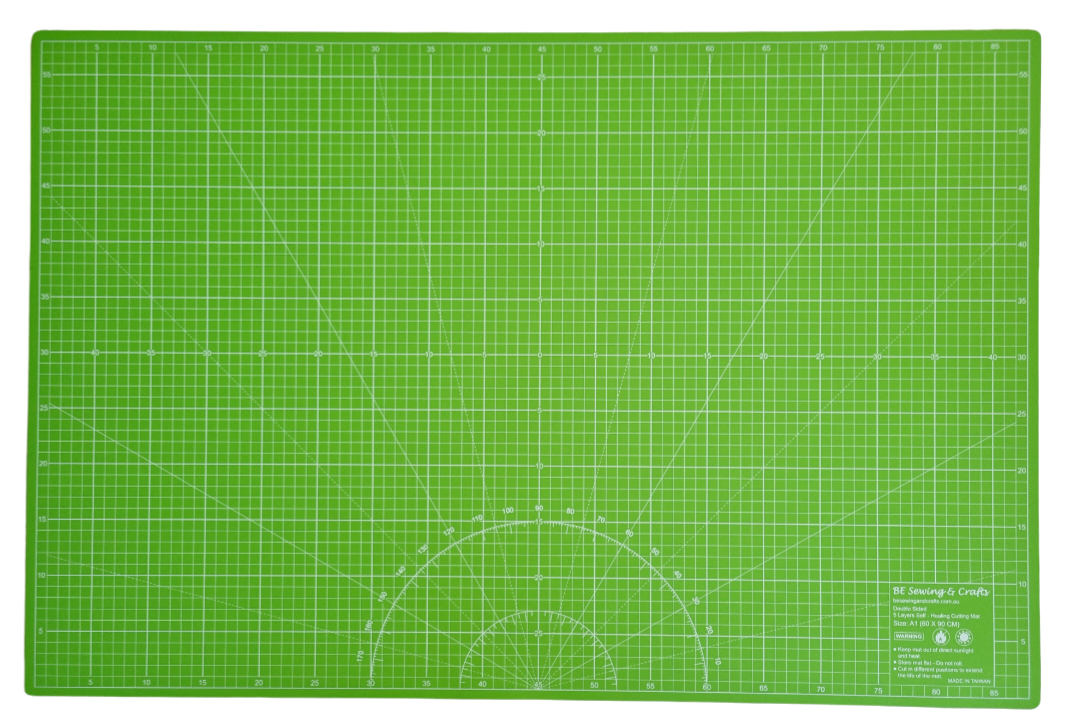 A1 Lime Green Self Healing Cutting Mat 90cmx60cm