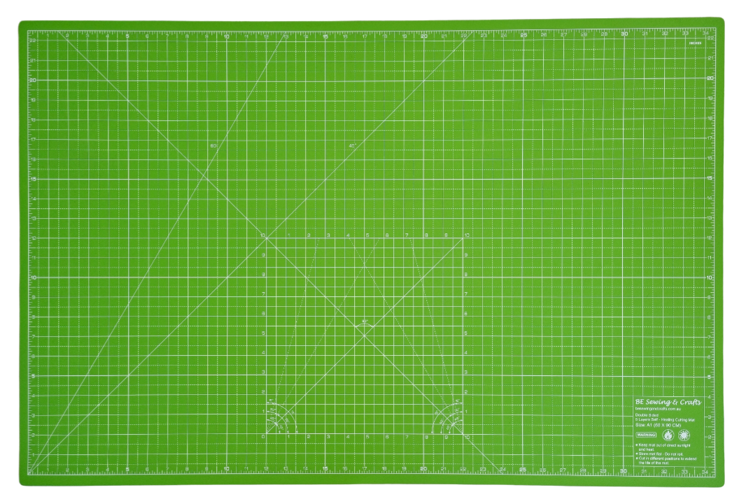 A1 Lime Green Self Healing Cutting Mat 90cmx60cm