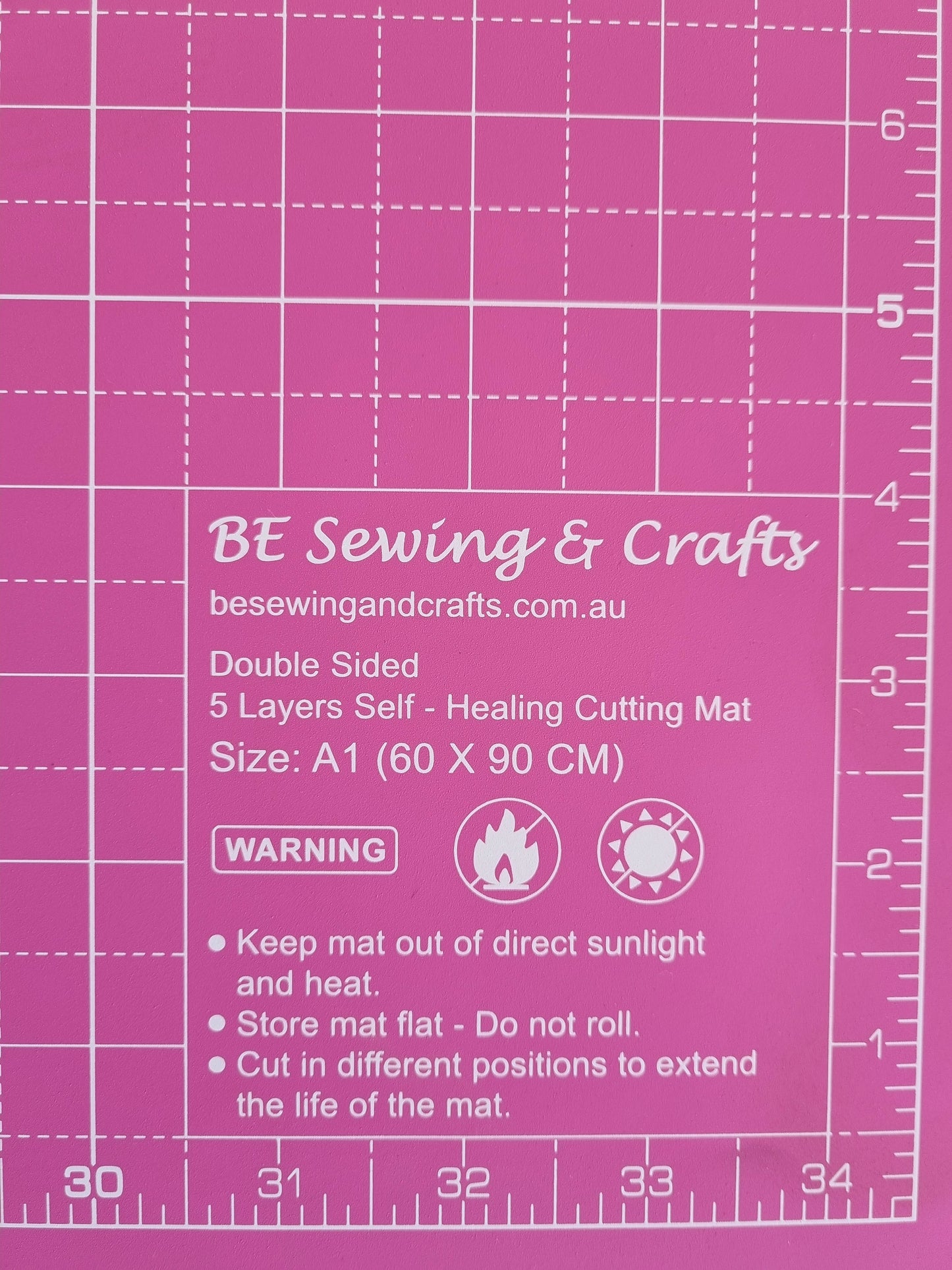 A1 Pink / Turquoise Self Healing Cutting Mat